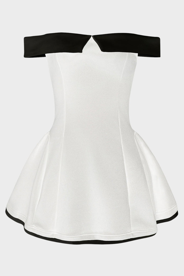 ELENA - VESTIDO MINI SIN TIRANTES