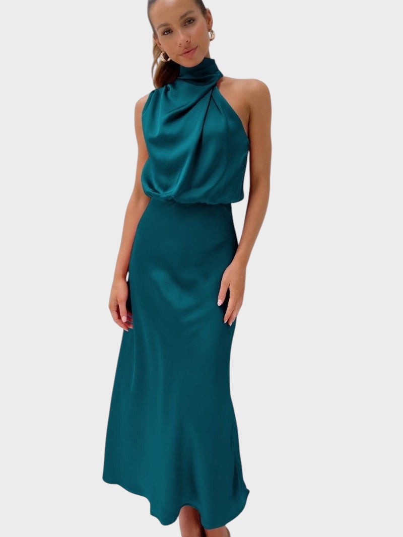 LUCRÉCIA – VESTIDO SEDA ELEGANTE