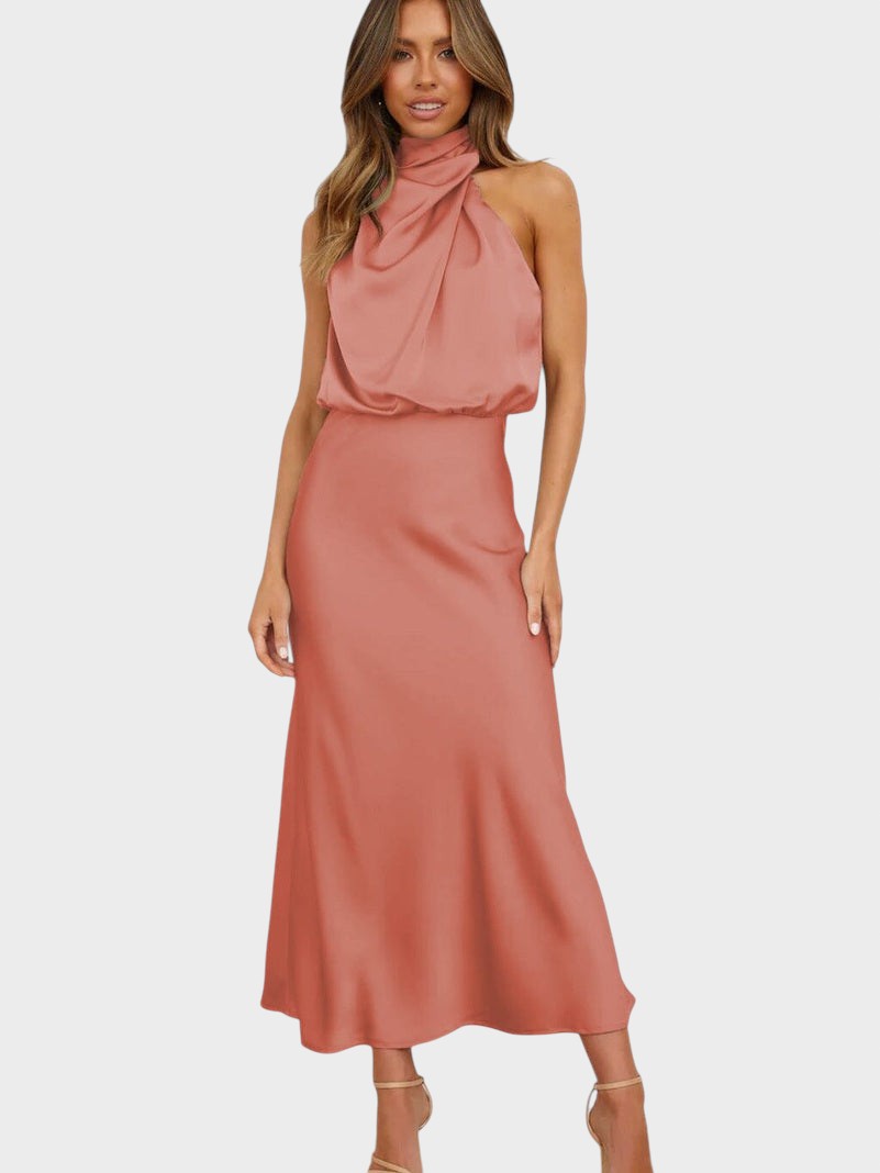 LUCRÉCIA – VESTIDO SEDA ELEGANTE