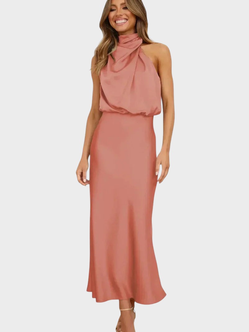 LUCRÉCIA – VESTIDO SEDA ELEGANTE