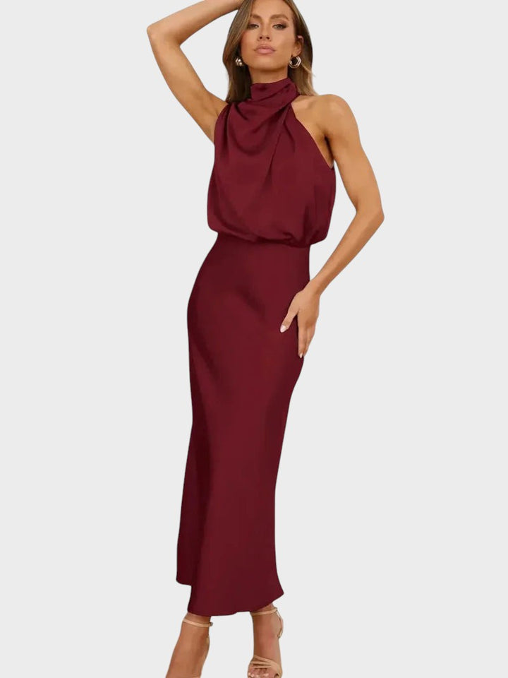 LUCRÉCIA – VESTIDO SEDA ELEGANTE
