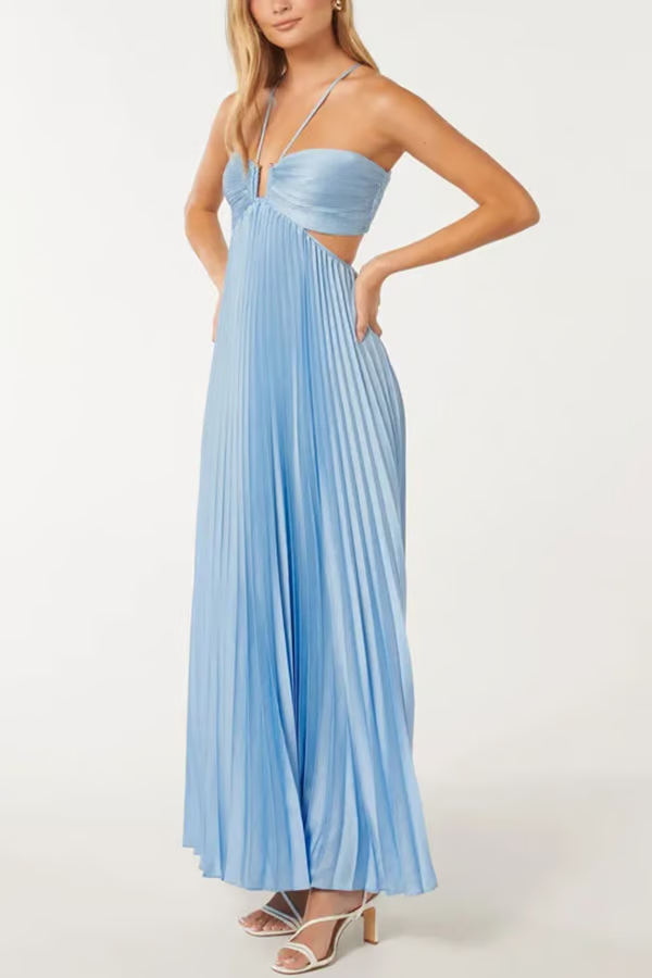 CASTELLÓN – VESTIDO HALTER MAXI SUMMER GLOW