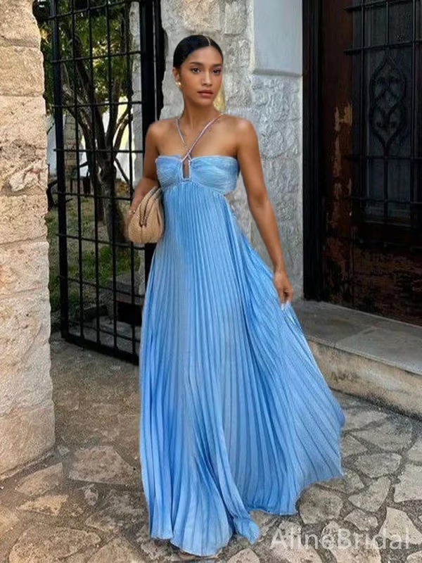 CASTELLÓN – VESTIDO HALTER MAXI SUMMER GLOW