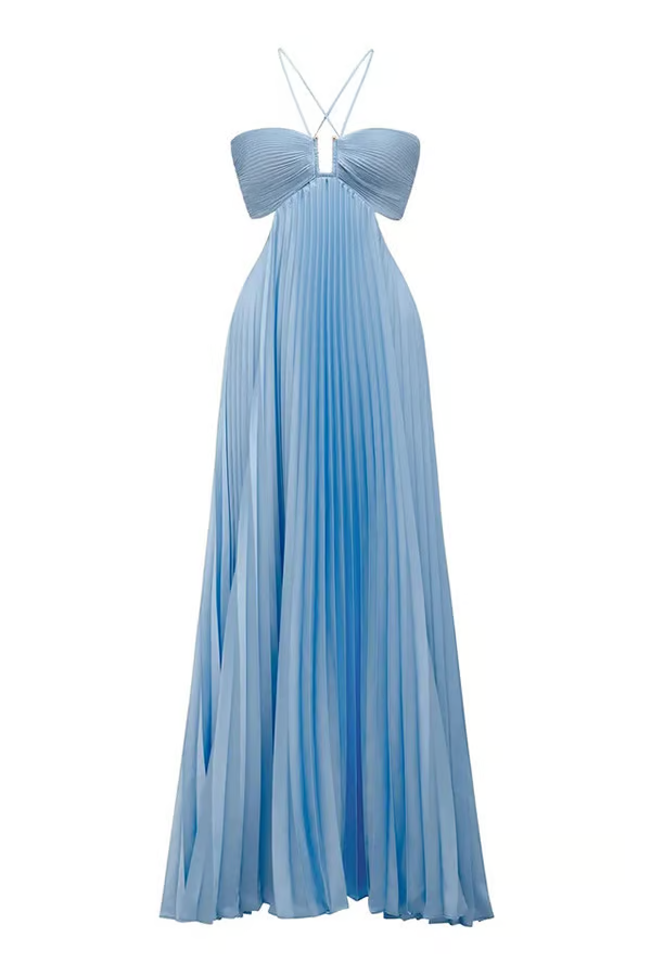 CASTELLÓN – VESTIDO HALTER MAXI SUMMER GLOW