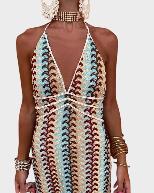 ALMERIA - VESTIDO PLAYERO BOHO DE GANCHILLO