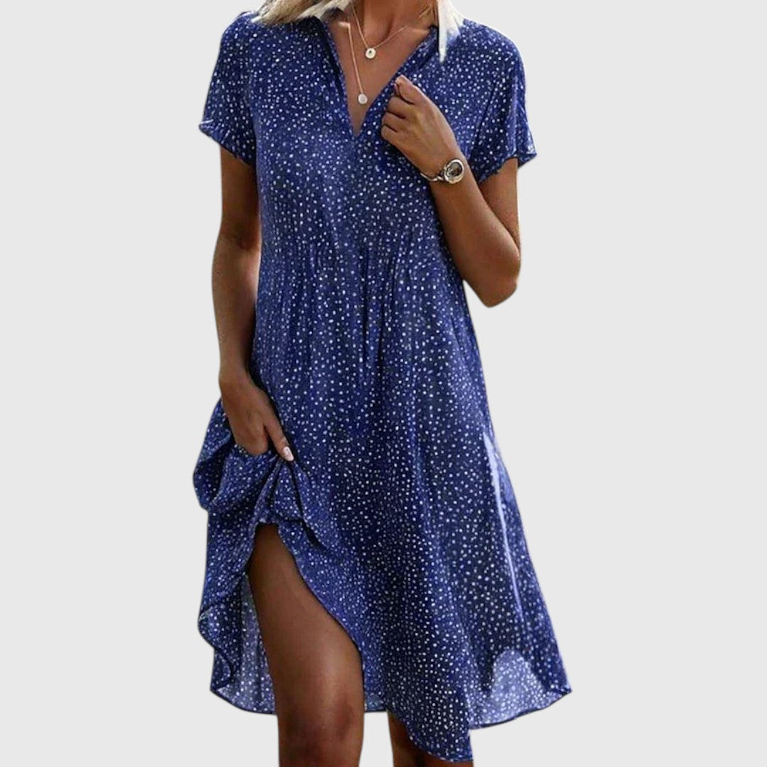 CAROLINA – VESTIDO MIDI DE MANGA CORTA